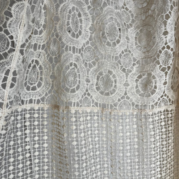 NWT Rooted Soul Creme Crocheted Fringe Boho Western Rodeo Cowgirl Lace Vest - Picture 8 of 8